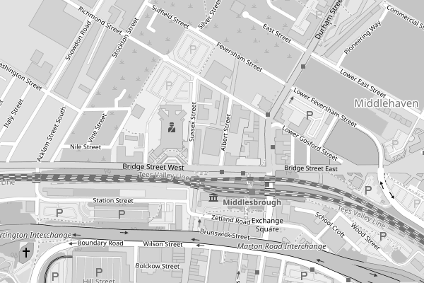 Map showing the IAMTech office at Boho One, Middlesbrough