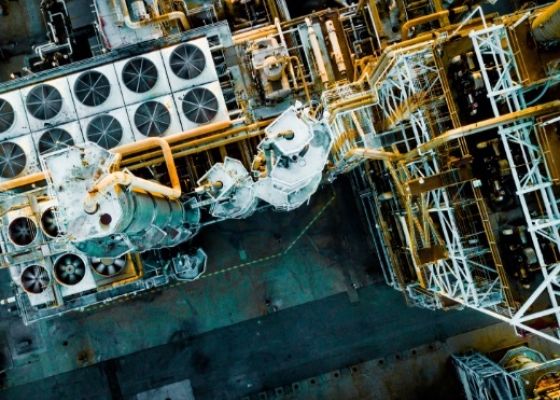 Industrial site from above