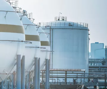 White holding tanks heavy industry