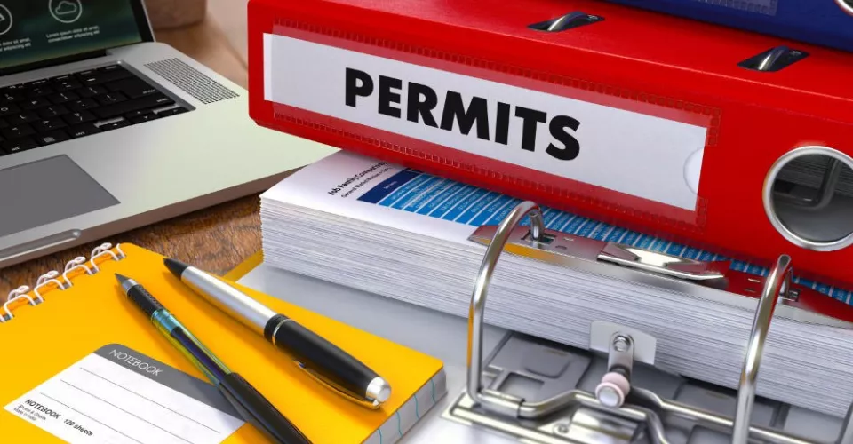 Permit to work folders and paperwork