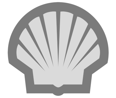 Shell Oil Logo Grey B&W no background large